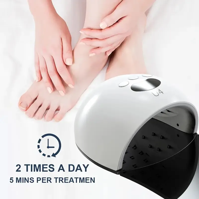 Nail Fungus Laser Therapy Device 30*460NM Blue Light Finger Toe 2 in 1 Removable Panel Anti Fungal Onychomycosis Toenail Care