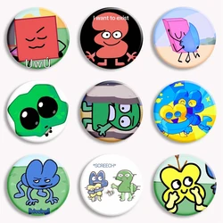 Bfb 4x Meme Two Leafy Creative Funny Button Metal Pin Perish Four Teardrop Tpot 9 Fun Memes Brooch Badge Bag Decor Friends Gift