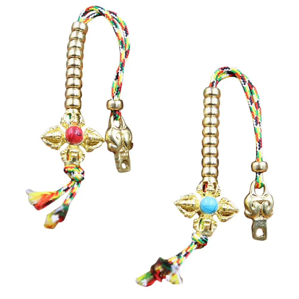 2Pcs Fine Workmanship Buddha Beads Counter Comfortable Touch Meditation Accessory Buddha Beads Counter DIY Supply