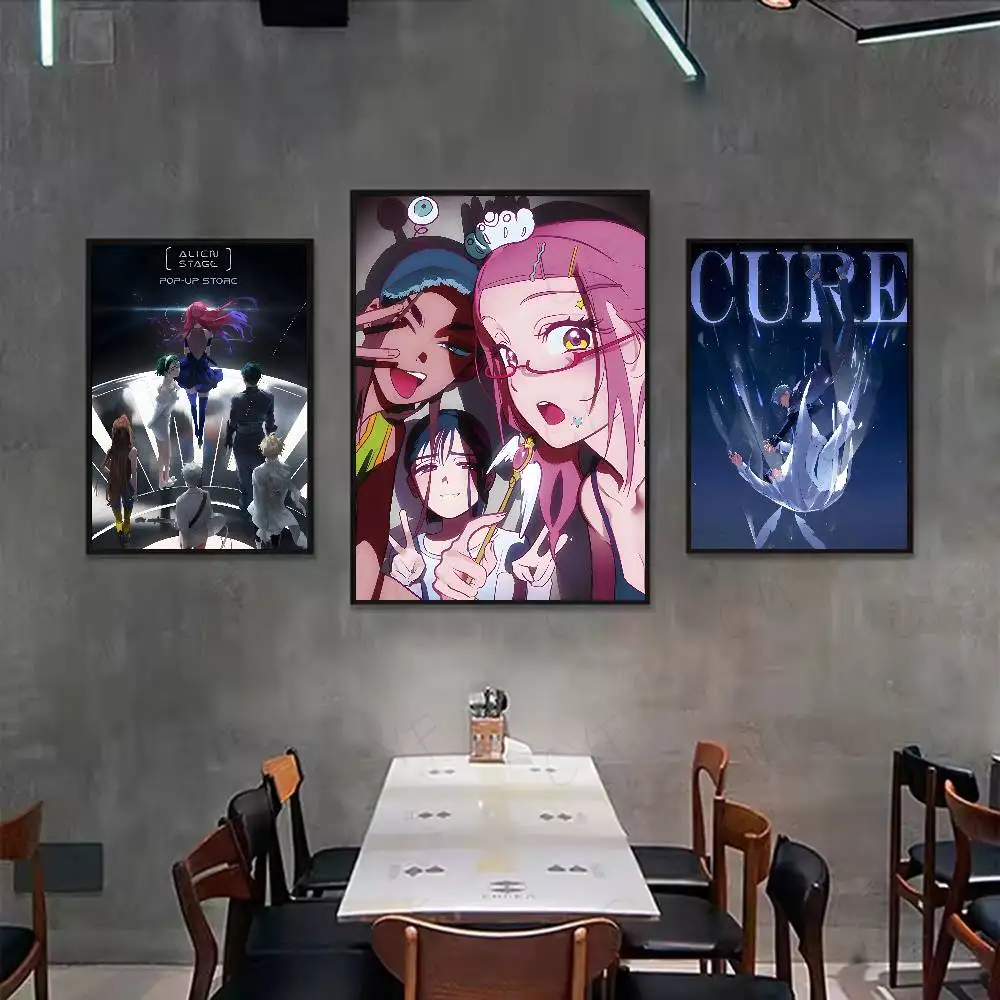 أنيمي ألف غريبة المرحلة المشارك ورقة طباعة غرفة المعيشة المنزلي غرفة نوم مدخل بار مقهى الفن اللوحة الديكور