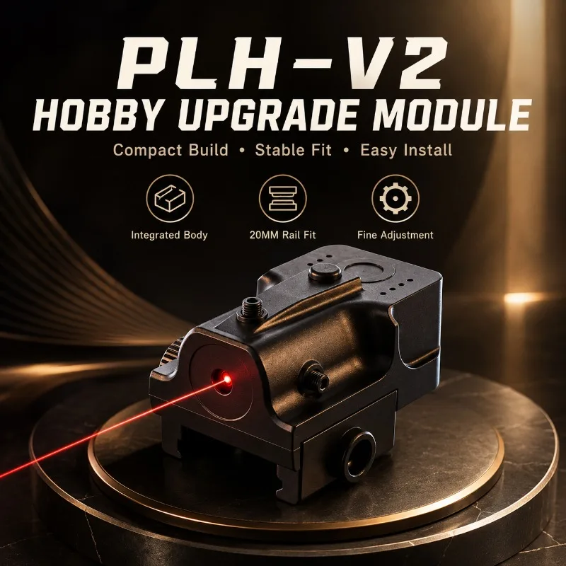 Compact Backyard Leisure Decor Accessory, Four‑Direction Adjustable Red‑beam Indicator for 20mm Rail Hobby Parts