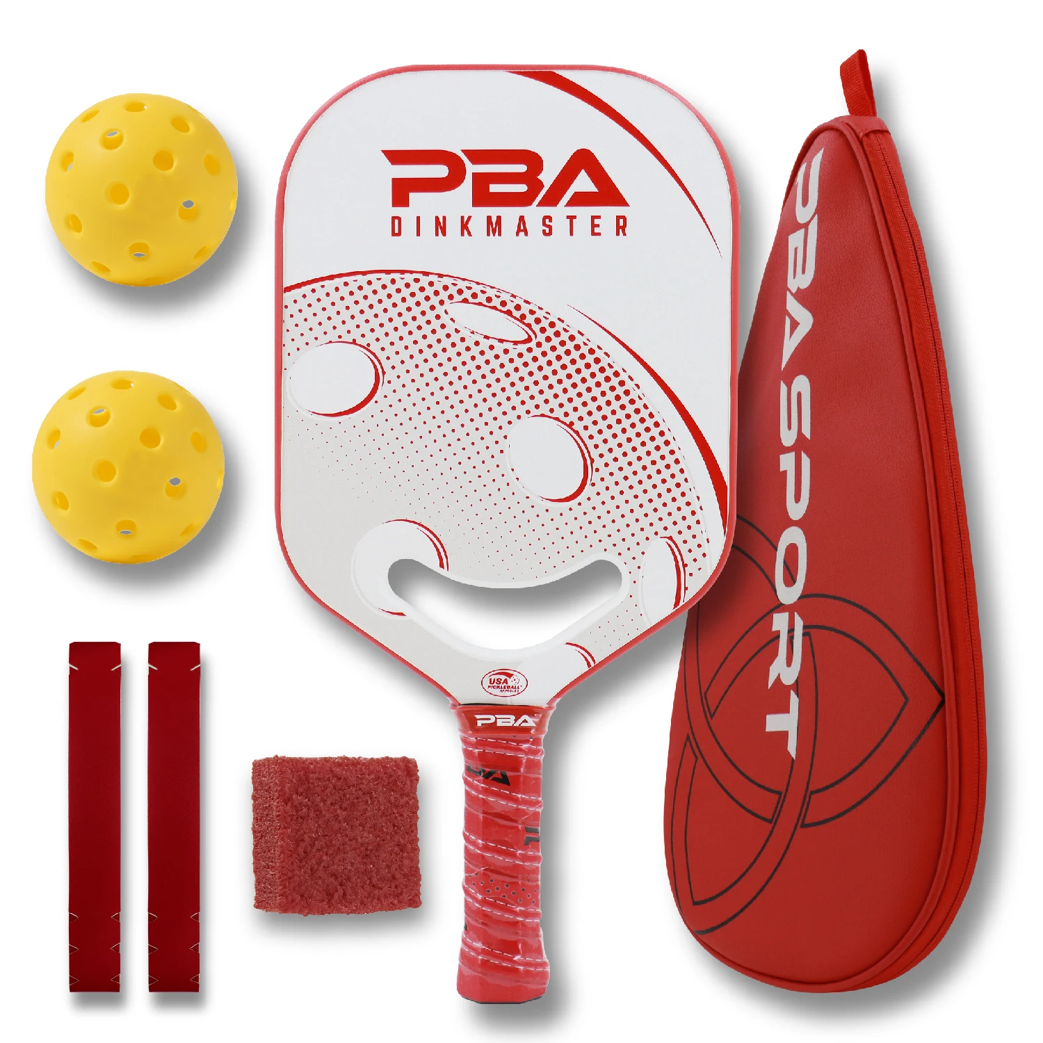 Pickleball Paddles Carbon Fiber Surface Honeycomb Core  Foam Edge Anti-slip Grip Enhanced Sweet Spot ​for Pros Pickleball Racket