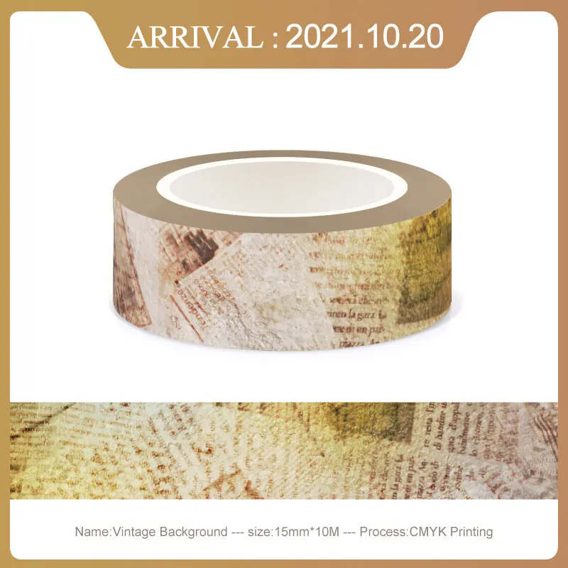 NEW 1PC. 10M Decorative Vintage Alphabet Map Letter Newspapers Stamp Washi Tape Paper Adhesive Stickers Cute Journal Papeleria