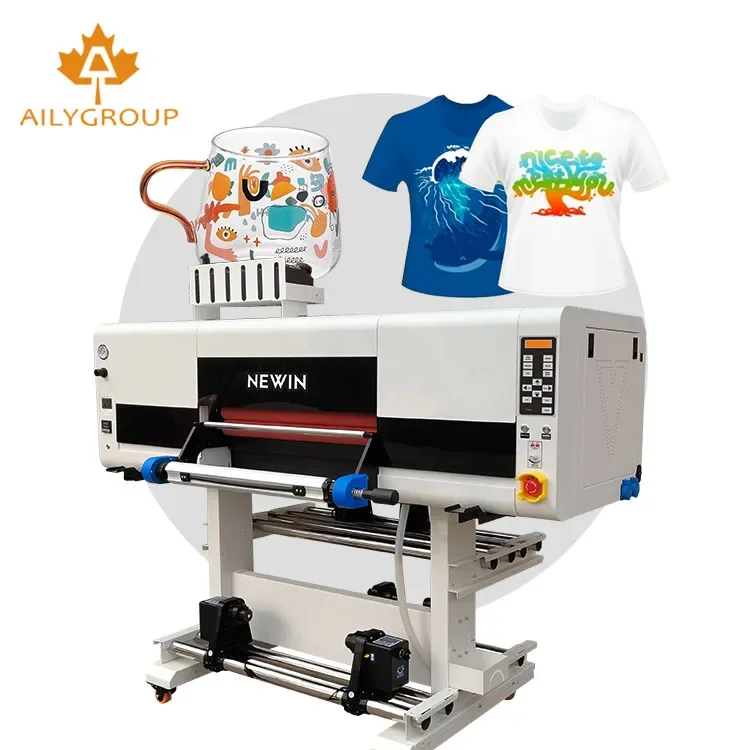 NEWIN Wholesale Price 4 Head Roll To Roll Uv Dtf Sticker Cup Wrap Printer With 3/4 I1600/i3200 Printheads