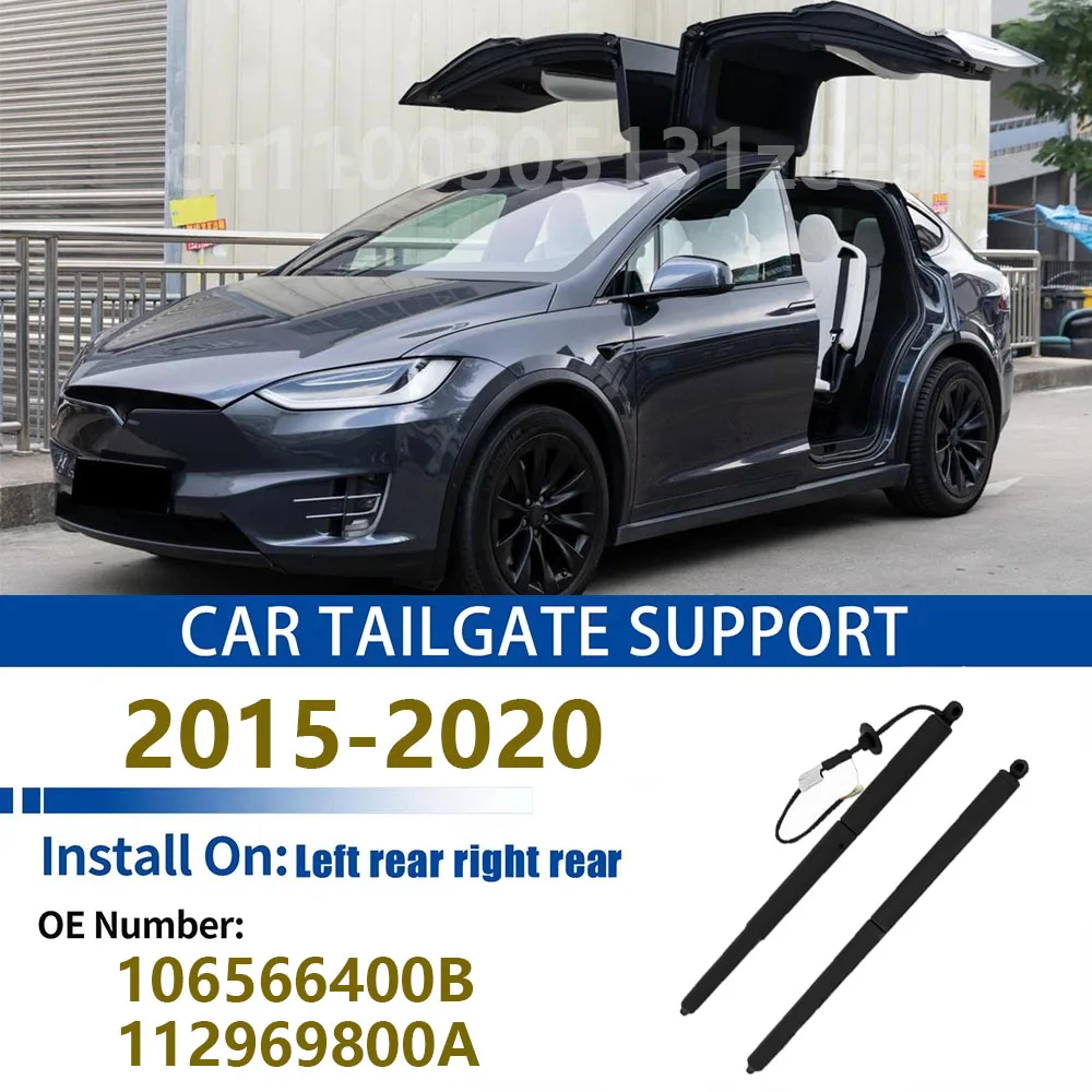

For Tesla Model X 100D 75D 90D 2015-2020 Tailgate Support Rod Rear Tailgate Strut Electric Support Struts 106566400B 112969800