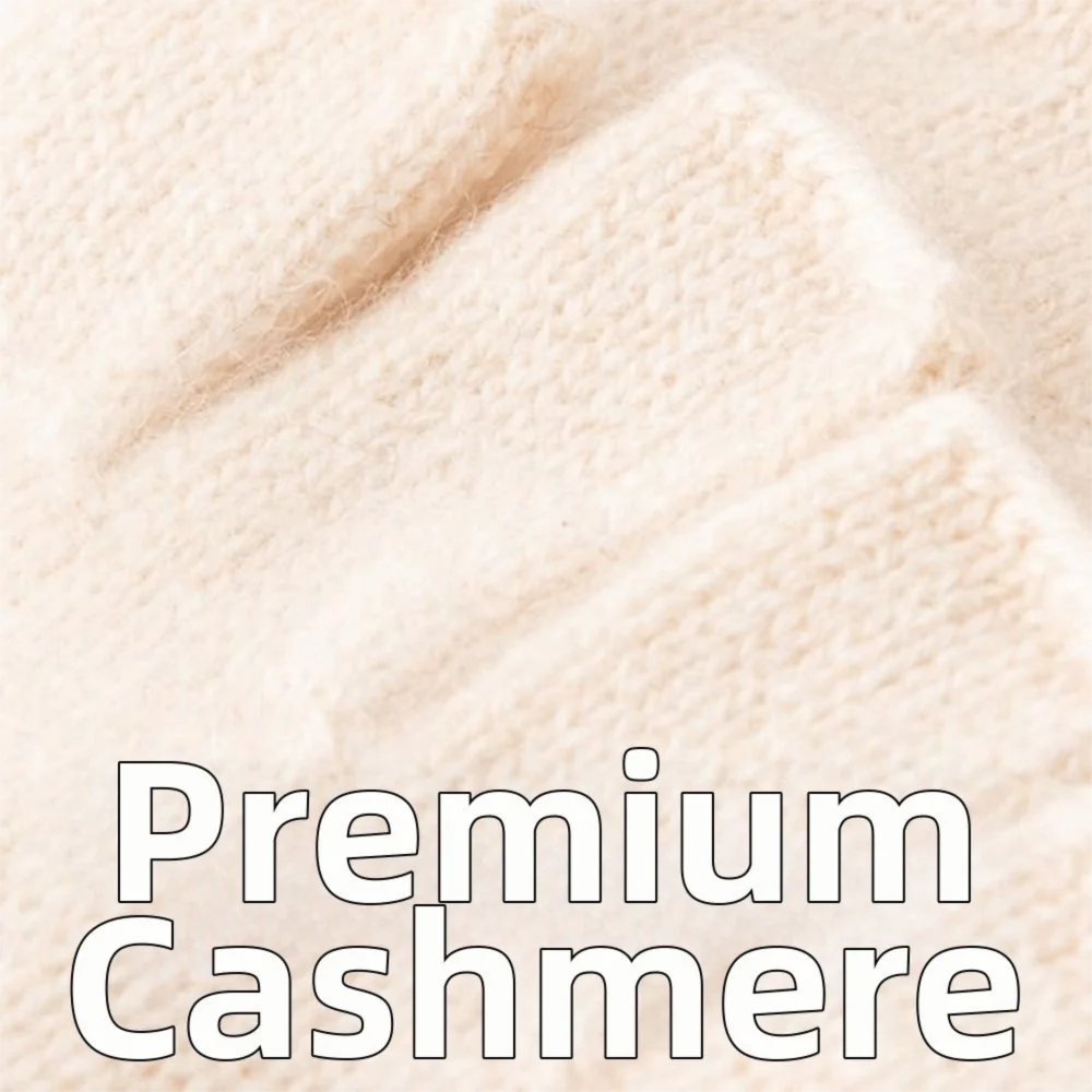 新しいカシミヤ冬用手袋高品質厚手指なし手袋防風フリップカバーミトン冬