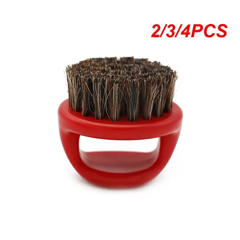 2/3/4PCS Multi-functional Nursing Brush Oil Head Shape Barber Brush Wear Resistance Soft Horsehair Brush Household Cleaning