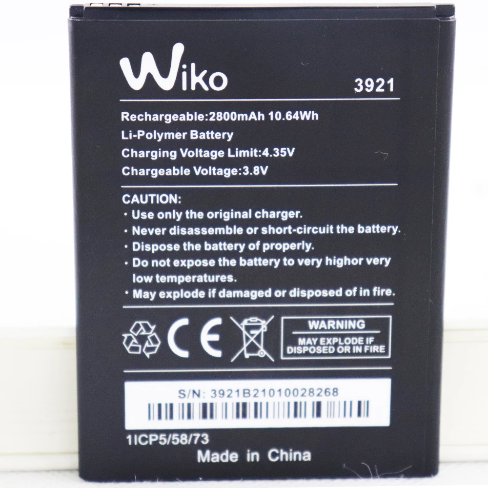 2800mAh 3.8V Battery For Wiko 3921 lenny 5 wiko robby2 Mobile Phone Batterie