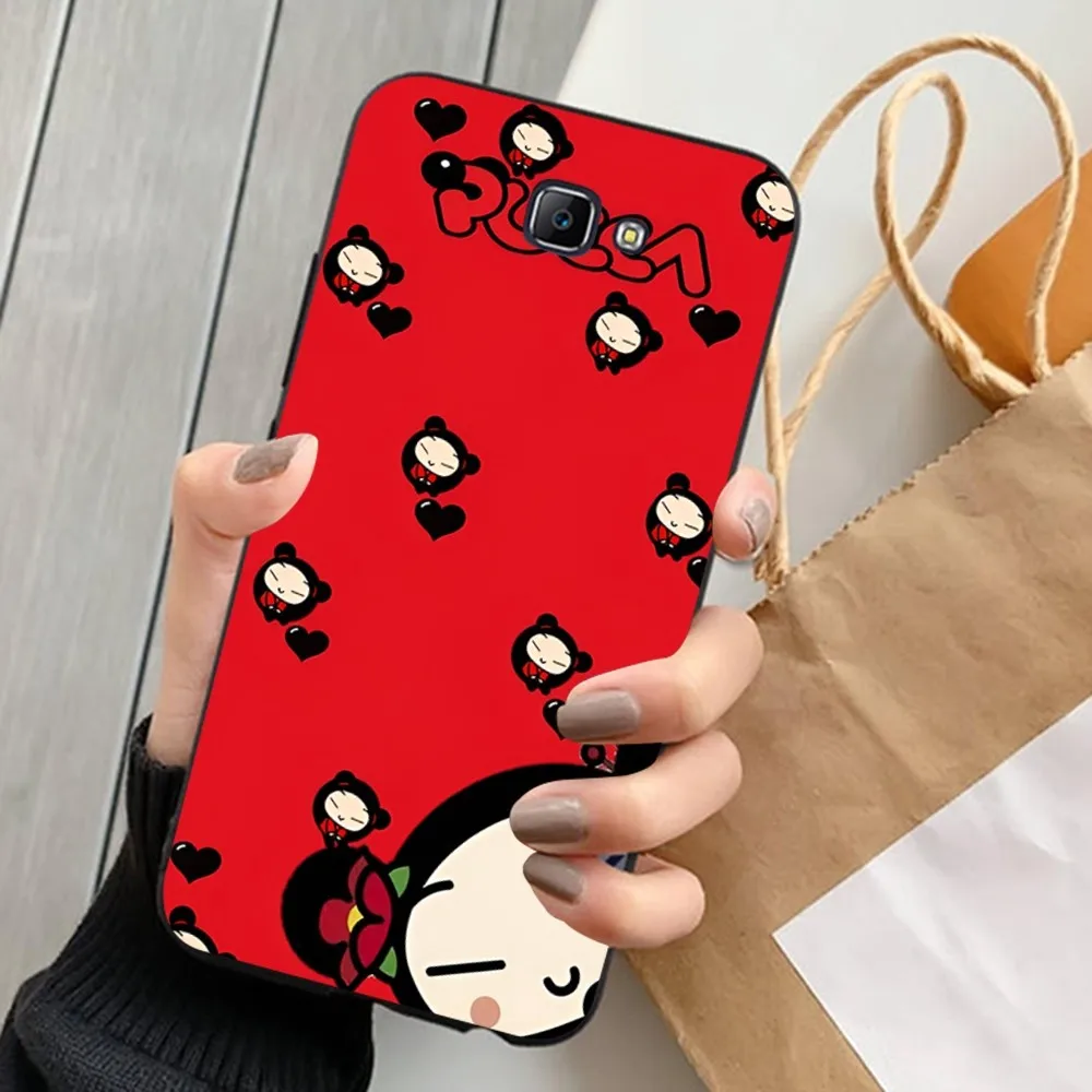 Cute Cartoon Pucca Garu Phone Case For Samsung J 7 plus 7core J7 neo J6 plus prime J6 J4 J5 Mobile Cover