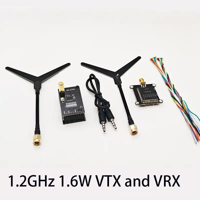 

Wireless Image Transmission Transmitter Receiver 1.3GHZ VTX-1G3SE VRX-1G3-V2 1600mw 8CH Long Distance High-definiti Transmission