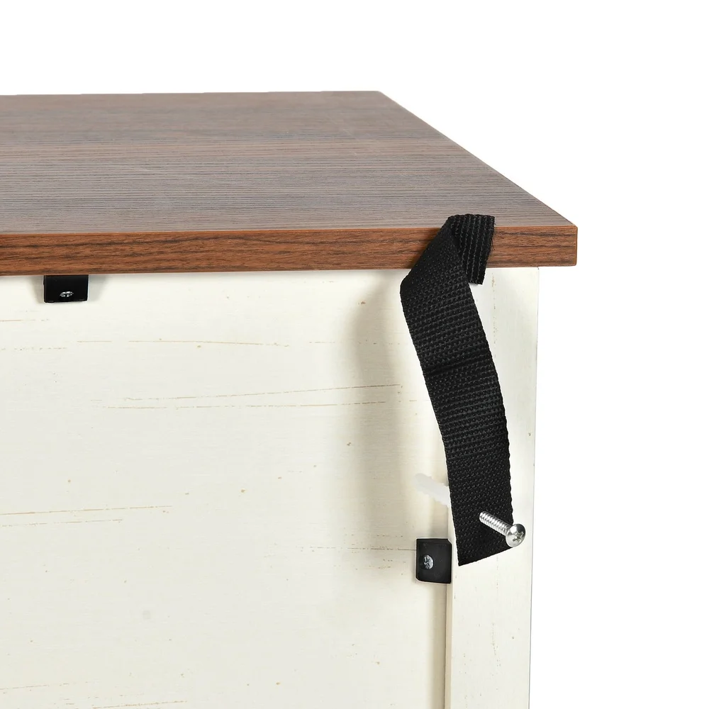 ファームハウスコーヒーバーキャビネット 59インチ サイドボードビュッフェ 引き出し2個 ドア4個 素朴な収納ユニット キッチン リビングルーム