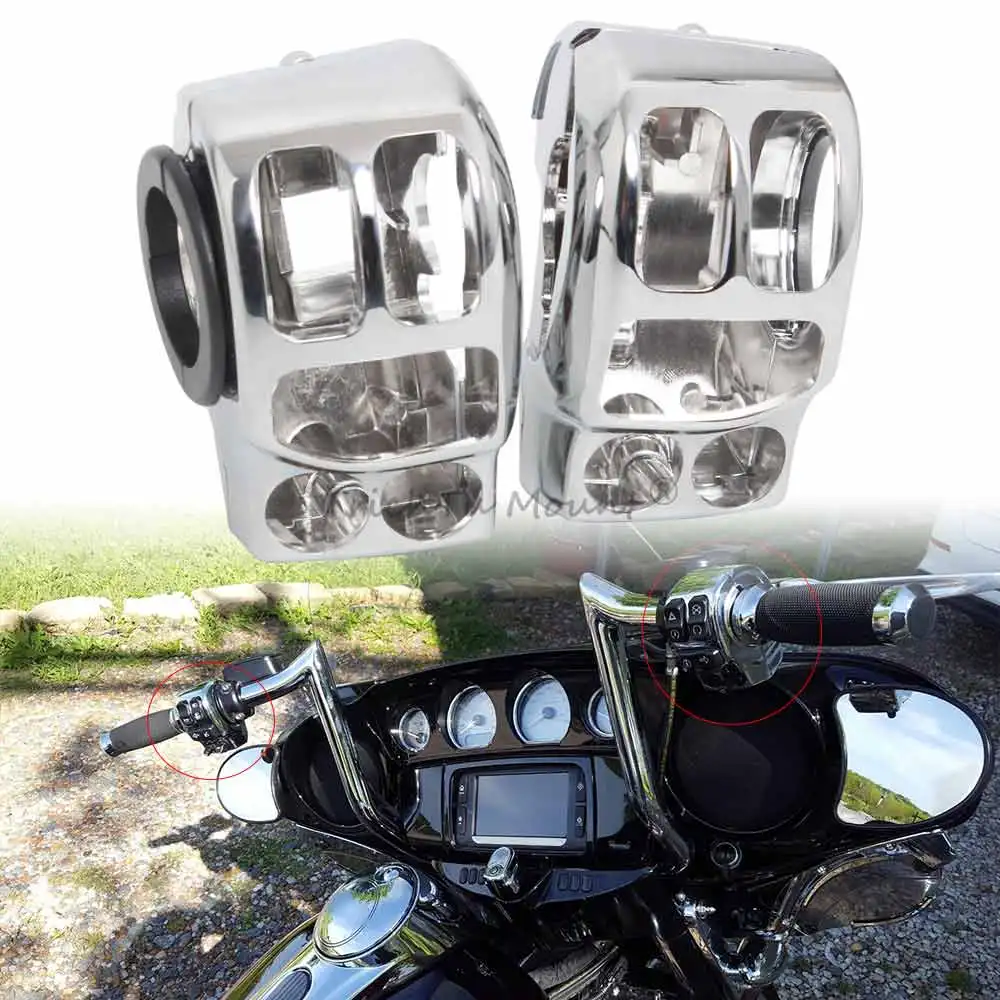 

Motorcycle Handlebar Controls Switch Housings Cover for Harley Touring/Road/Street GlideSportster/Dyna/Softail 2002-2025 Models