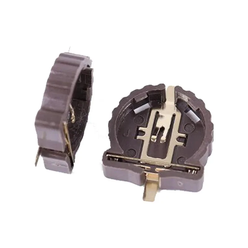 

Lot 100pcs/Pack CR1220 ML1220 Gold-plated Cell Coin Button Battery Holder 3V 1220 Battery Box Socket Case