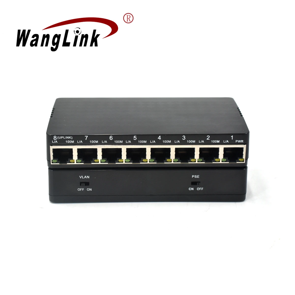 

Wanglink New Version 8 Port 10/100Mbps Reverse POE with Selectabl POE Out RPOE Switch