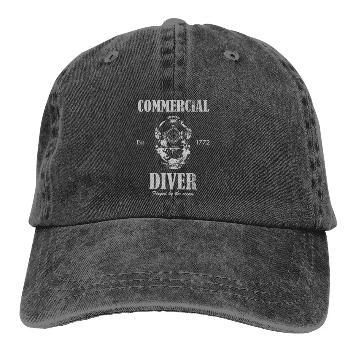 Summer Cap Sun Visor Commercial Diver Hip Hop Caps Dive Scuba Diving Cowboy Hat Peaked Trucker Dad Hats