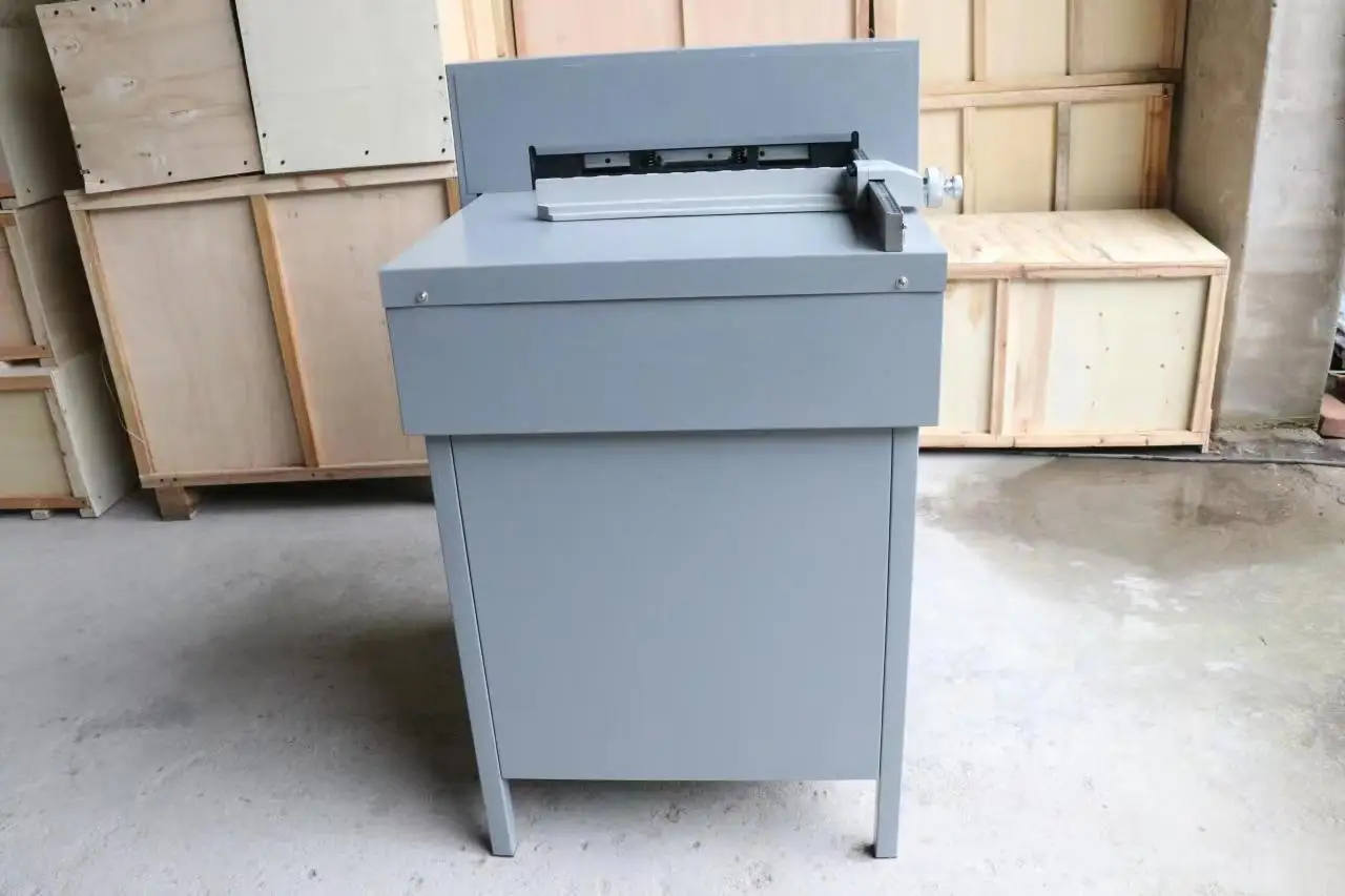 ZEQUAN High Precision Electric Paper Trimmer Guillotine A3 Cutter 450V+ 40mm Cutting Thickness Auto Paper Pressing Manual