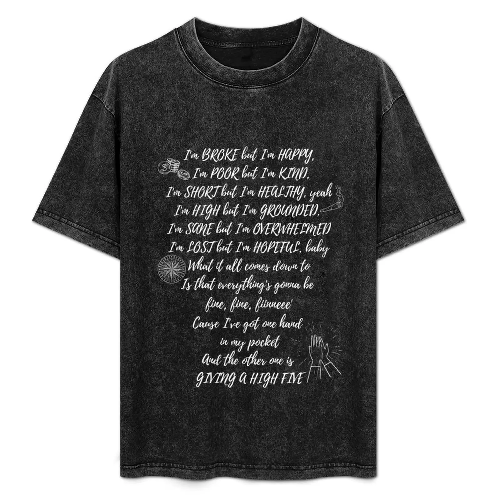 

Hand In My Pocket Alanis Morissette Print Tote T-Shirt new edition summer top summer clothes t shirts for men cotton