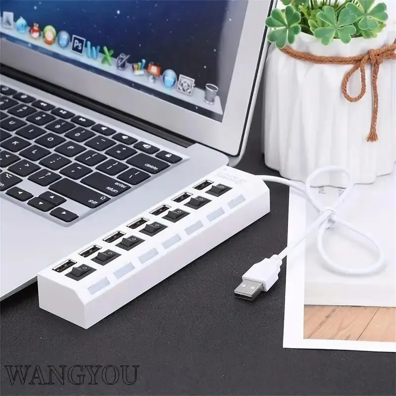 USB Hub Hub USB Adapter Multi Ports Use Power Adapter Extensor USB 2.0 PC Computer Accessories Switch USB For Laptop