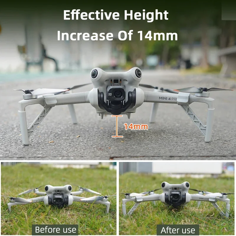 Landing Gear for DJI Mini 4 Pro Extension Support Legs Stand Prevent PTZ Camera Hit for DJI Mini 4 Pro Drone Accessories