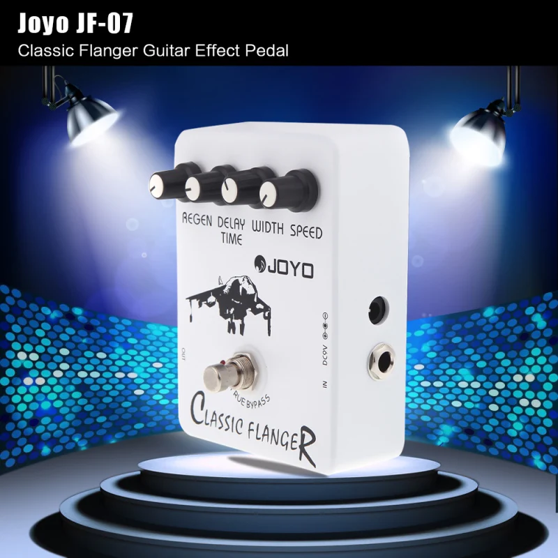 Joyo JF-07 Классическая педаль для гитары Flanger с настоящим обходным дизайном