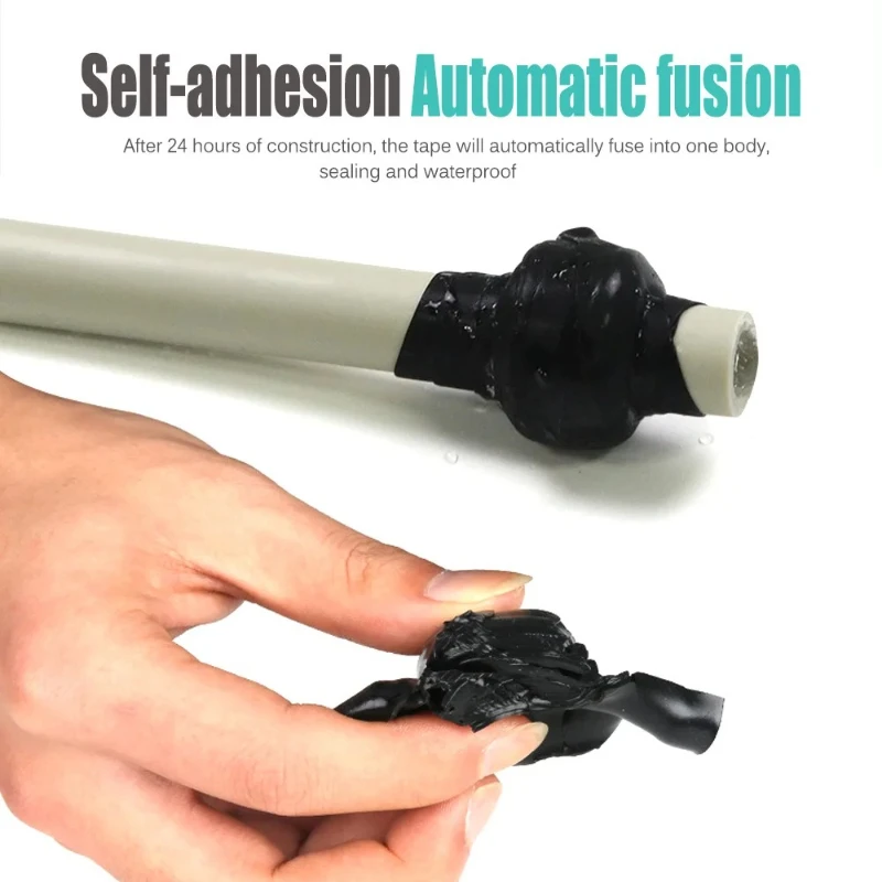 Nastro adesivo in silicone resistente alle alte temperature da 1,5/3 m per la riparazione di condutture dell'acqua Nastro isolante in silicone per riparazioni impermeabili