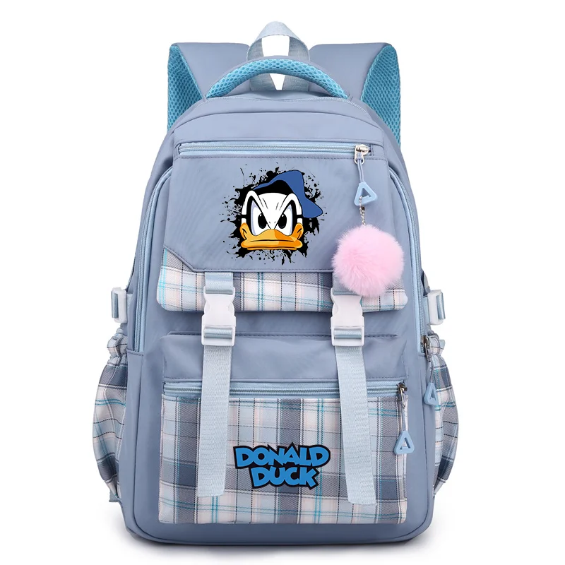 

MINISO Donald Duck Women's Backpack Boys Girls Bookbag Bag Student Teenager Knapsack Schoolbag Rucksack Mochila