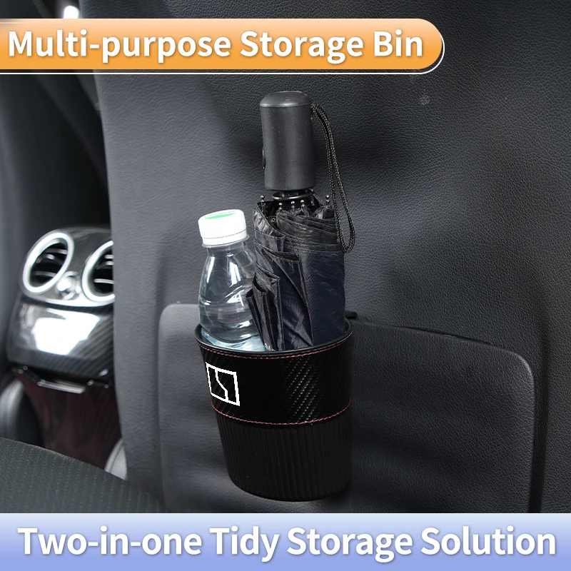 Car accessories interior Trash Can Waterproof Hanging Garbage Bin For Zeekr X 001 009 2022 2023 2024 Al 3