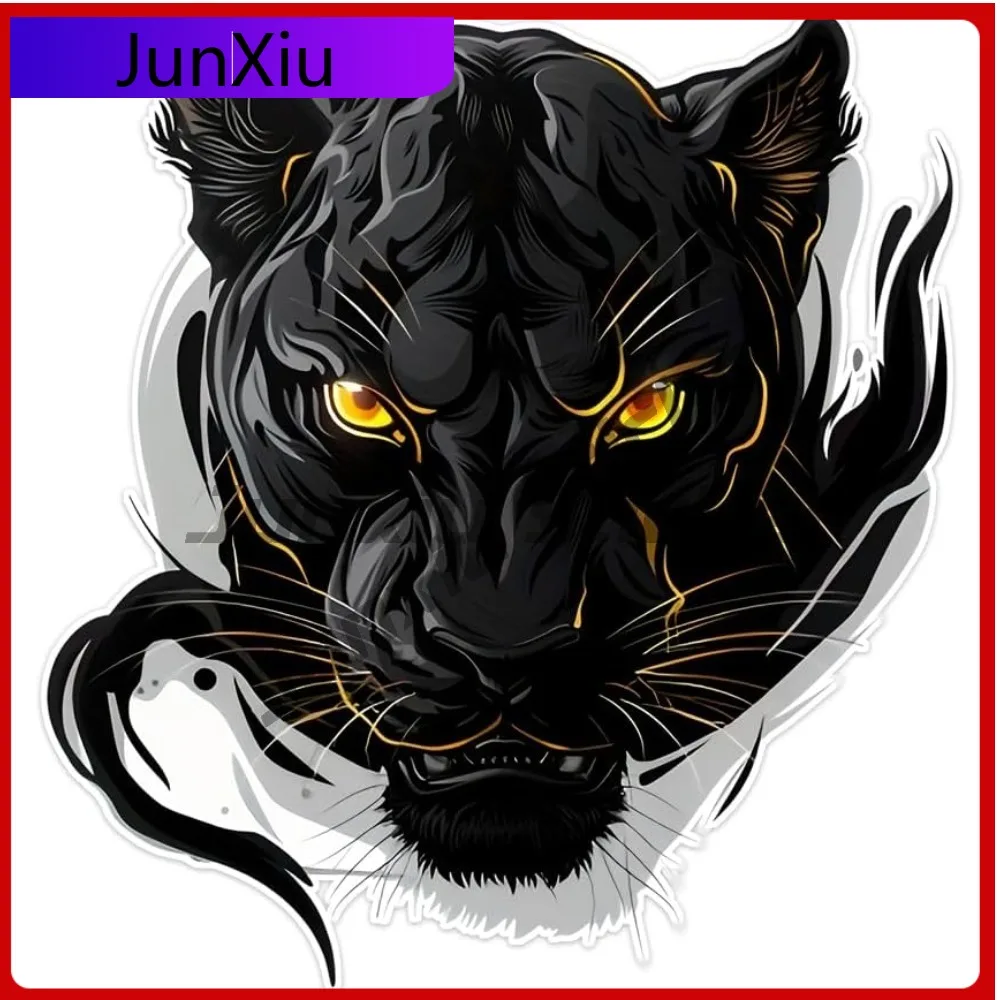 

Dark Panther Head Vinyl Sticker Waterproof Pvc Animal Decoration For Cars Laptops Motorcycle Fridge Tablets Durable Decorative