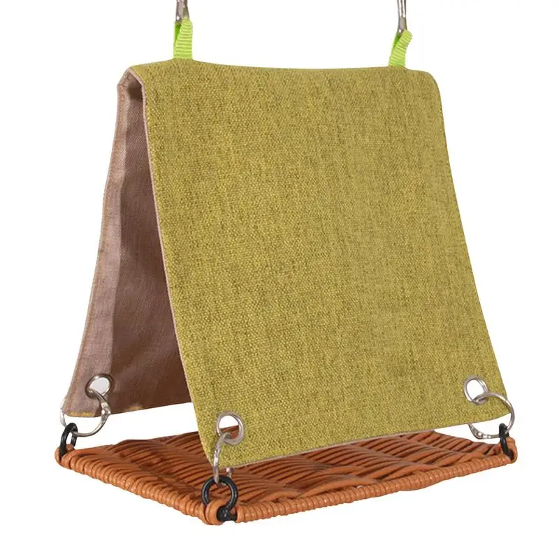 

Parakeet Bed Parrot Sleeping Bed Scratch Resistant Imitate Rattan Swing Cage Accessory For Lovebirds Parakeet Cockatiels Budgies