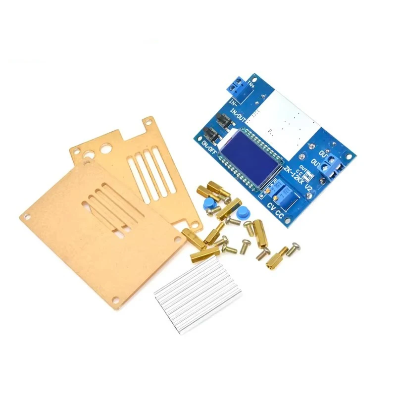 

DC-DC Adjustable Step Down Power Supply Module 12A CV CC LCD Voltmeter Ammeter Display Battery Charger with Case