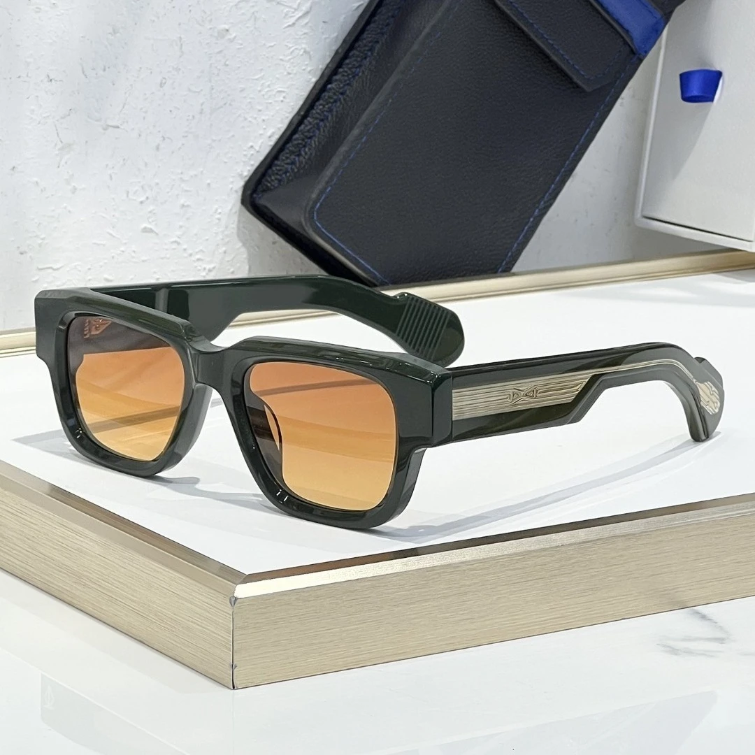 

Солнцезащитные очки TAYCAN оверсайз, квадратные, с толстой ацетатной оправой, UV400, винтажные, повседневные, для мужчин, с футляром