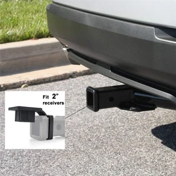 Trailer Hitch Receiver Capa para Ford Jeep Chevrolet, Auto Plug Caps, Borracha para Toyota, 50x50mm, 1PC, 2 pol