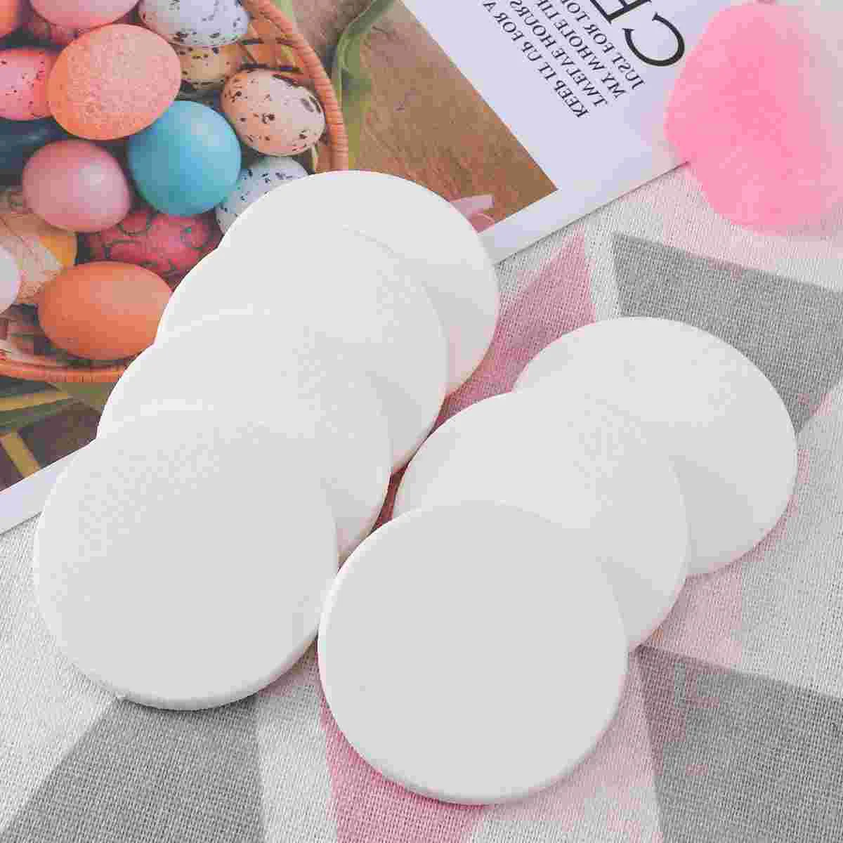 

24pcs Round Makeup Blending Powder Puff Cotton Puff Foundation for Women Girls (White) powder sponge