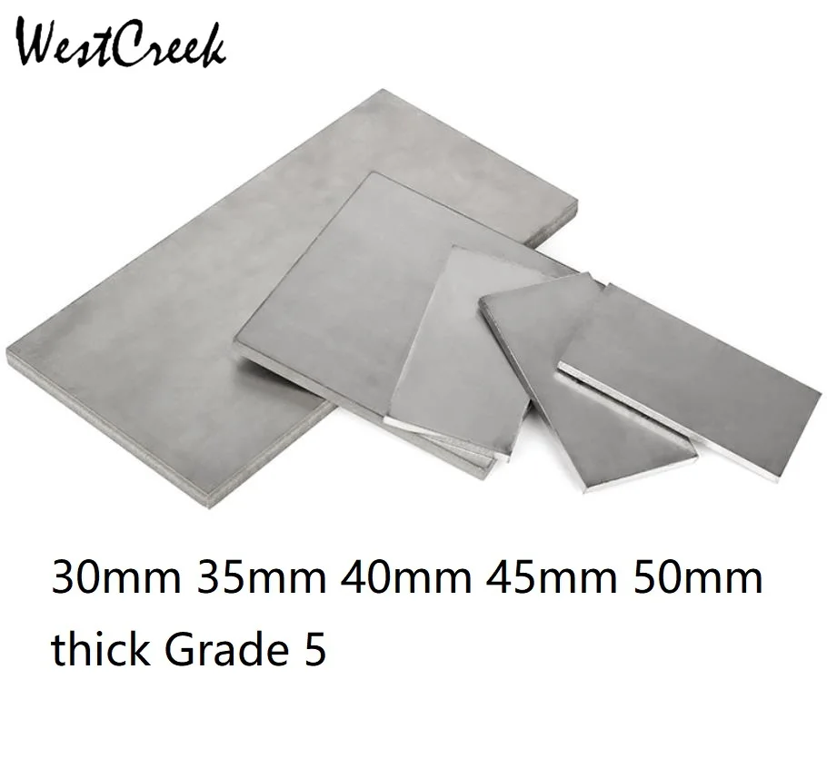 

WESTCREEK 35 40mm 45mm 50mm thick Grade 5 titanium alloy plate titanic sheet pure ti panel TI-6AL-4V GR5 grade TC4 dynamic plate