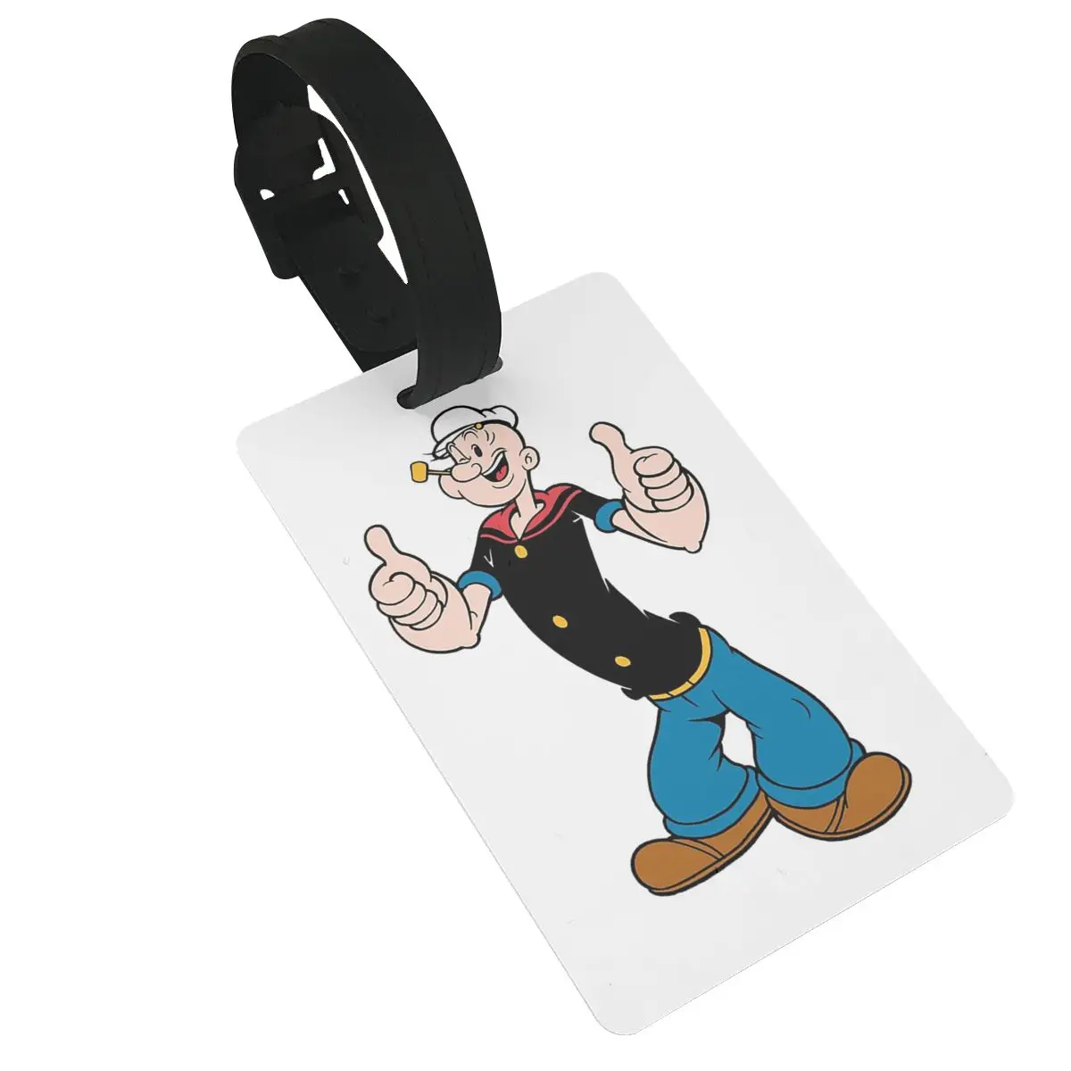 POPEYE SAILOR MAN Przywieszki do bagażu Akcesoria do walizek Podróżna przywieszka do bagażu z PVC Przenośny uchwyt na etykiety Identyfikator Imię Adres