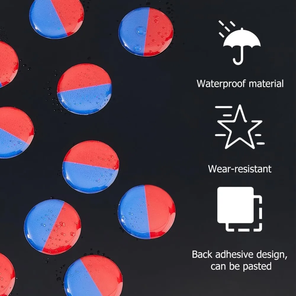 72 قطعة ملصقات المياه الساخنة والباردة 20 مللي متر صنبور تلميح ملصقات للتسمية علامات الساخنة والباردة مقاوم للماء علامات تسمية الصنبور ذاتية اللصق #4