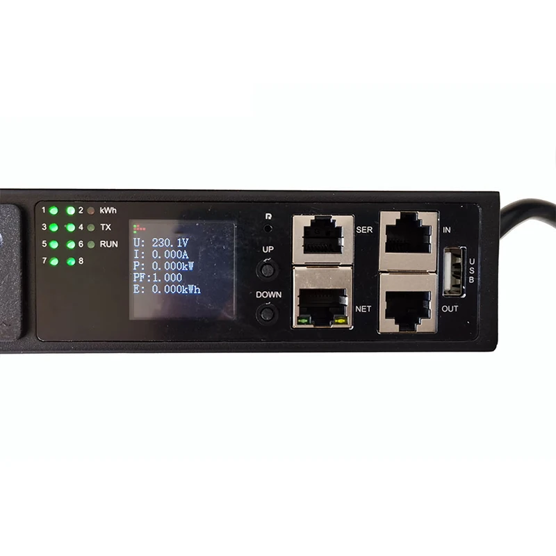 مقبس طاقة خزانة PDU ذكي بمنفذين من Telnet القياسي الأمريكي، Snmp، SSH.485modbus برمجة تطوير التحكم عن بعد #6