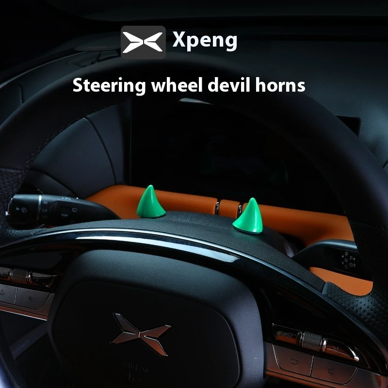 

Для XPeng G9 G6 X9 P7 G7 автомобильное рулевое управление украшение для приборной панели креативный дьявол маленькие рога персонализированное украшение