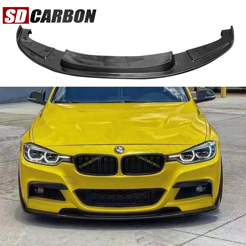 

For BMW 3 series F30 F35 Carbon Fiber Car Front Bumper Lip Front lip Diffuser Front Chin Spoiler HM Style Car Accessories