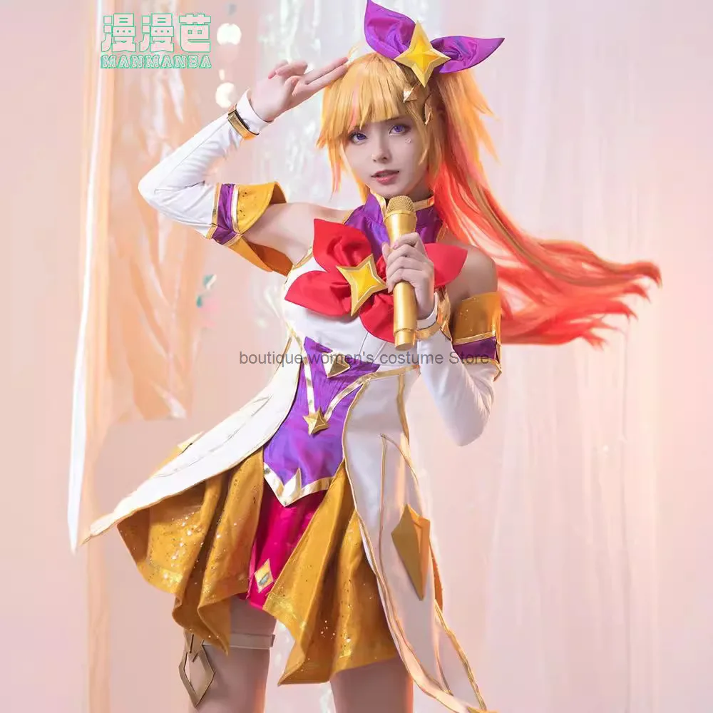 

Хэллоуин Косплей Star Guardian Salafeni Cos Костюм Фортепиан Девушка Каша Акали Косплей Костюм