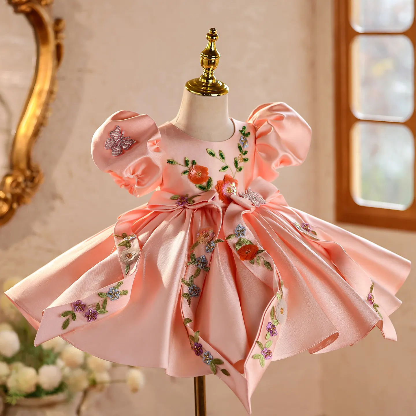 High End Girls Evening Princess Ball Gown Children Fashion Birthday Party Dress