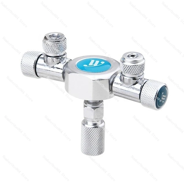 

Aquarium W21.8 CO2 Stainless Steel Aquarium Regulator Multi-channel Shunt Needle Valve, Solenoid Valve Bubble Counter