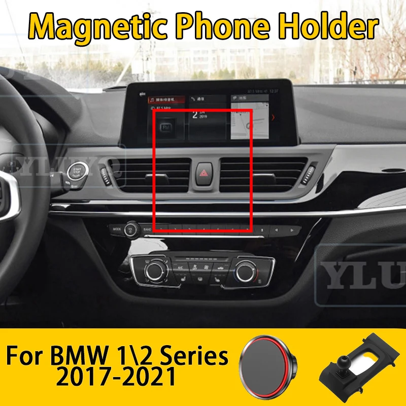 

For BMW 1 2 Series 118i 120i 125i F52 2020-2023 Car Phone Holder, Car Air Vent Magnetic Gravity Mount, 360° Multi-Angle Fixed