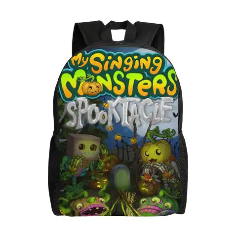 My Singing Monsters Backpack  3D Print Cartoon Anime Casual Backpacks Youth Daily Soft School Bags Designer Rucksack