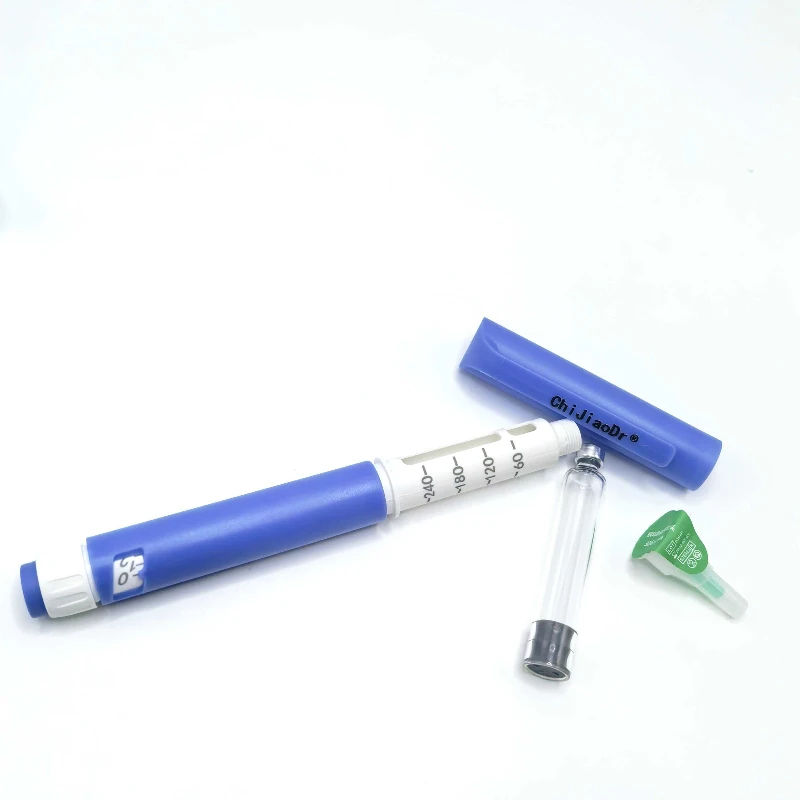 

Чернильный картридж Пустой картридж 3 мл Одноразовая инсулиновая ручка Регулируемое вращающееся давление Ручка для инъекций