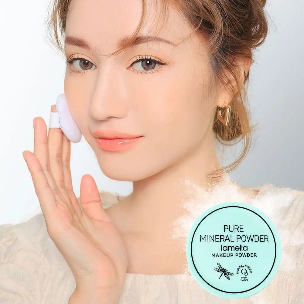 Mineralisches Loses Puder, Mattierendes Transparentes Fixierpuder für Ölige Haut, Ölkontrolle, Weiches Mattes Finish Gesichts-Losepuder – Detail 5