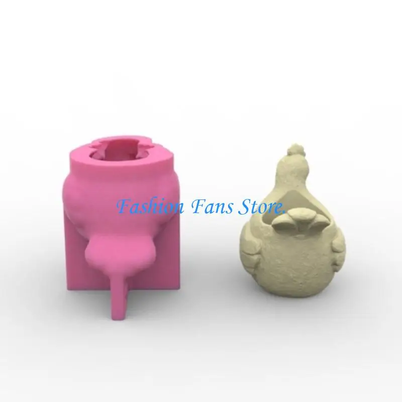 Flexible Vase Mold Hen Flowerpot Mold Suitable for Hand-Making Flowerpot