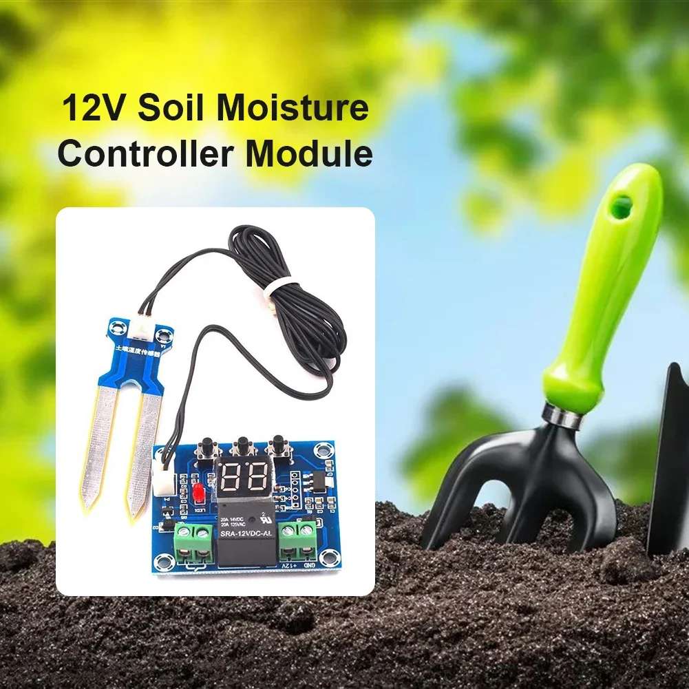 XH-M214 12V Soil Humidity Sensor Controller Irrigation System Automatic Watering Module Digital Display Soil Moisture Test