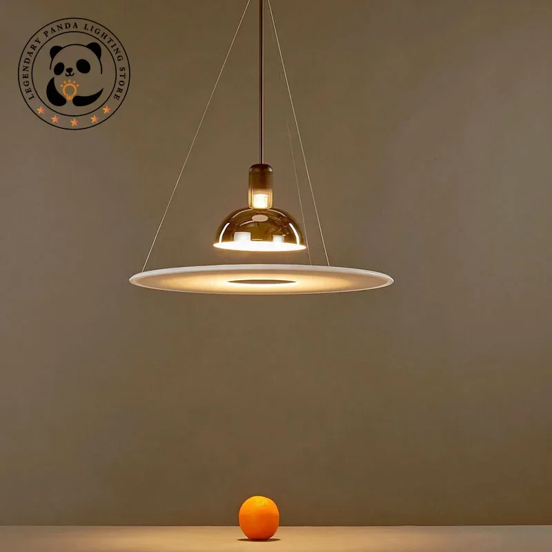 Italian Designer Pendant Lights Creative Simple Flying Saucer Lampshade Bar Counter Bedroom Woonkamer Luminaries Home Decoration