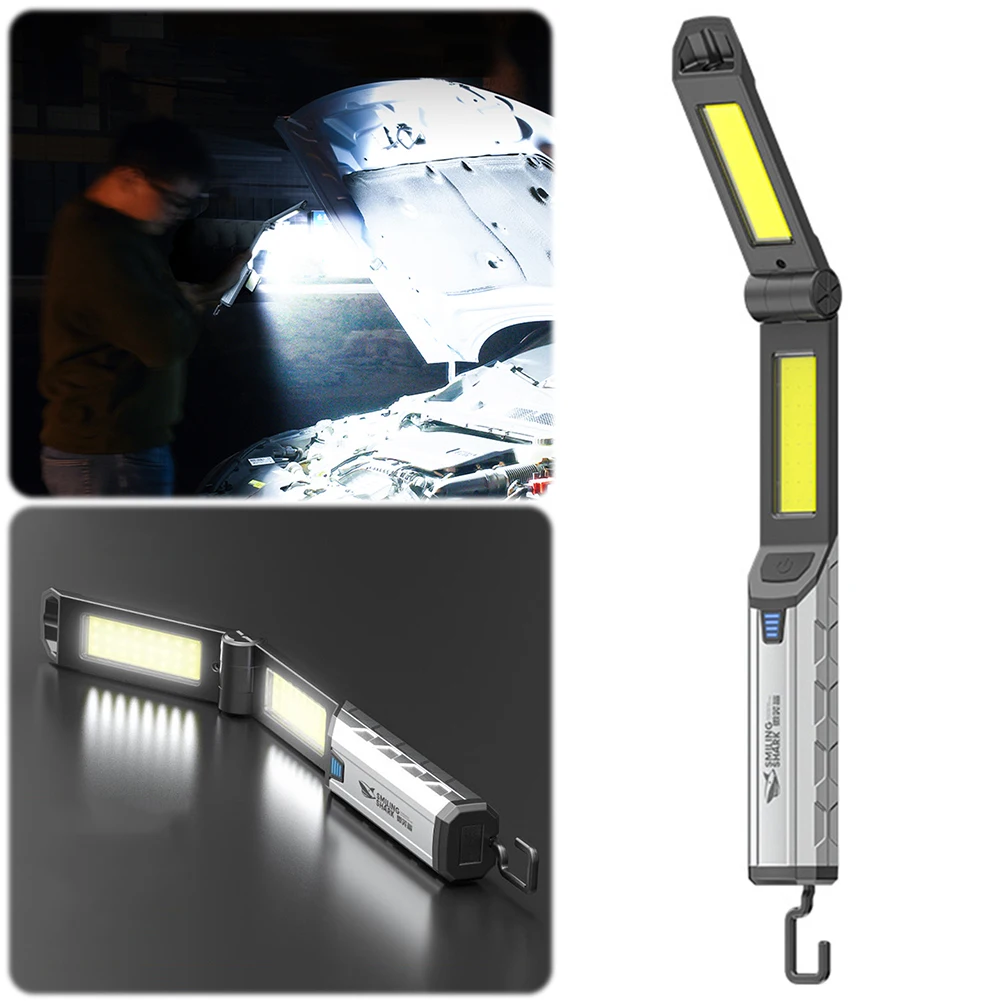 

Рабочий фонарь XPE COB LED с USB-зарядкой, ручной фонарик с крючком, водонепроницаемый инспекционный фонарь для ремонта автомобилей